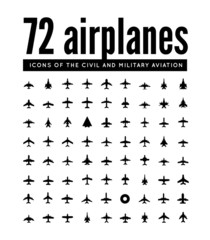 icons of airplanes