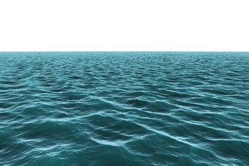 Digitally generated vast Blue ocean