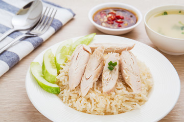Hainan chicken with rice