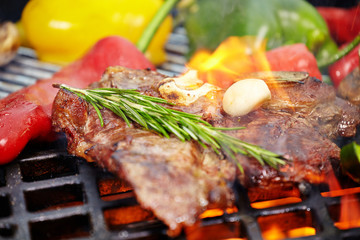 Grilled T-bone steak