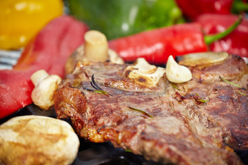 Grilled T-bone steak
