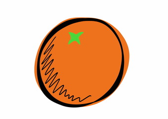doodle orange