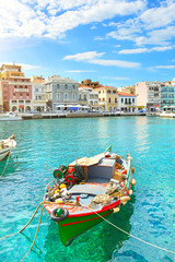 Boat. Agios Nikolaos. Crete,