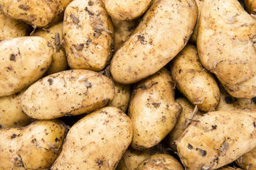 Heap of freh Potatoes