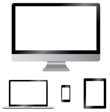 Modern digital computer screen collection