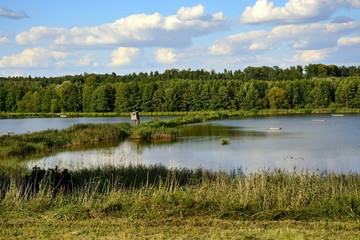 Scenery with hunt tower