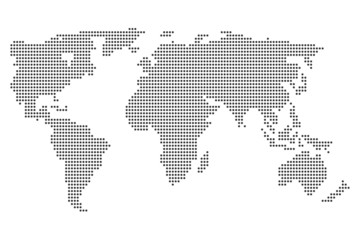 World map illustration isolated on clean background