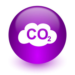 carbon dioxide internet icon