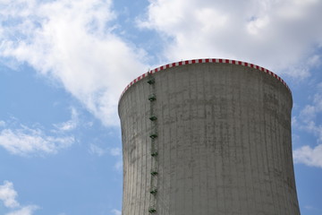Cooling towers at nuclear power plant