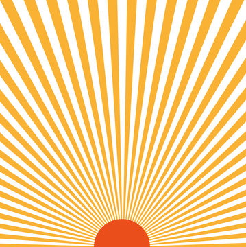 Sunburst pattern. Vector illustration. Rays of light sun