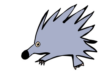 doodle hedgehog