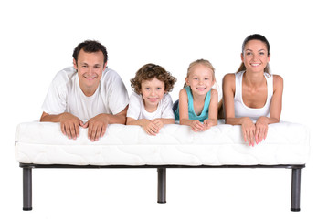 Family on the mattress