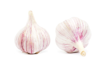 garlic bulb isolated on white background