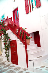 Traditional greek house on Mykonos island, Greece - 69592407