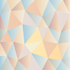 Background of pale colored triangles of different shapes