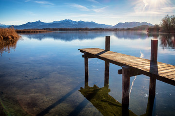 old wooden jetty