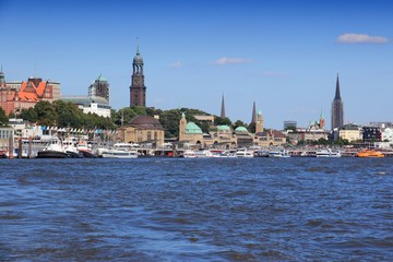 Fototapeta premium Hamburg, Germany skyline
