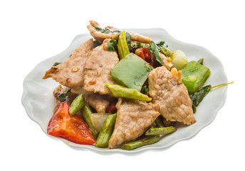 Pork with vegetables