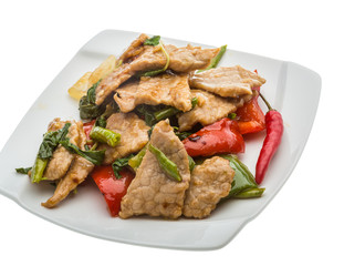 Pork with vegetables