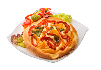 Pizza with bulgarian pepper