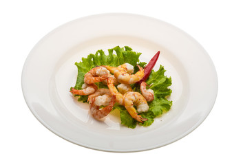 Unshelled king prawn