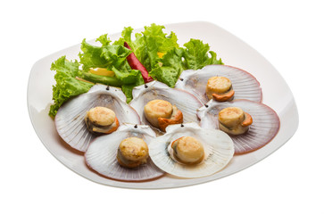 Grilled scallops