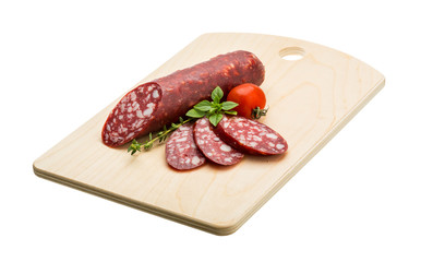 Salami sausages