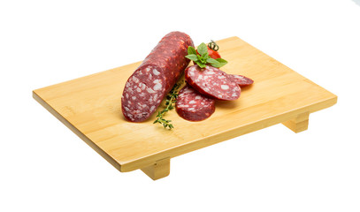 Salami sausages
