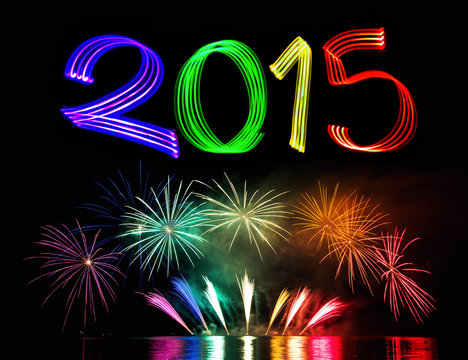 New Year's Eve 2015 With Fireworks