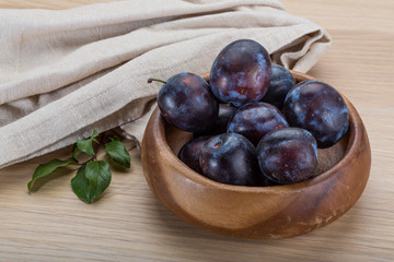 Ripe fresh plum