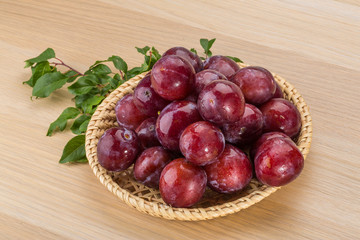 Fresh plums