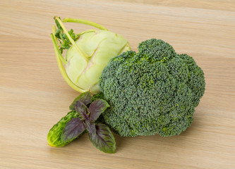 Kohlrabi and Broccoli