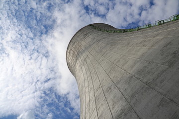 Cooling towers at nuclear power plant