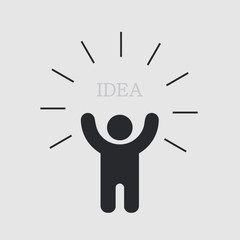 Vector modern concept idea icon.