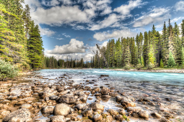 Bow River in Banff National Park