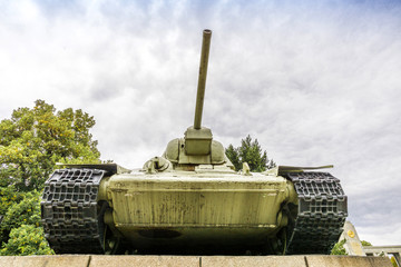 Fototapeta na wymiar Panzer Sowjetdenkmal Berlin
