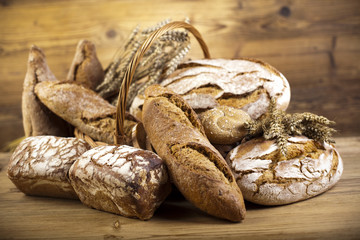 Baked traditional bread 