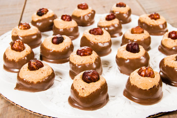 Peanut butter chcolate dipped candy