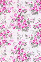 Retro Floral Textile