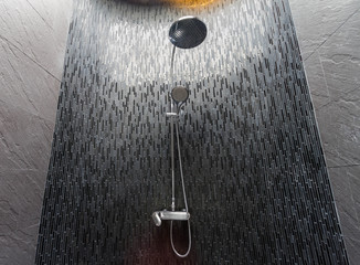 modern style interior of bathroom