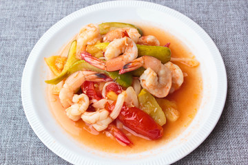 Sweet and Sour Shrimp.