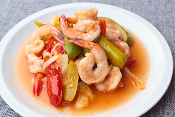 Sweet and Sour Shrimp.