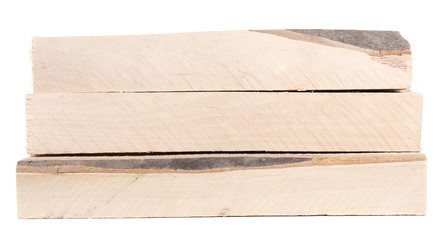 High quality firewood isolated on white