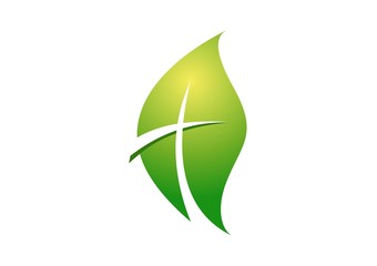 leaf,logo,religious,life,cross symbol,nature,botany,bio,ecology