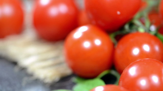 Portion of Cherry Tomatoes (loopable)