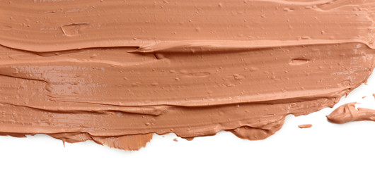 Liquid foundation on white background