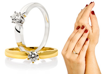 diamant ringe incl. clipping paths