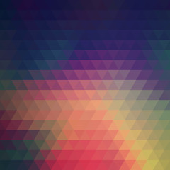 Multicolor Abstract Background Consisting of Triangles