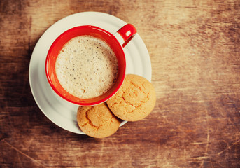 Coffee and  biscuits