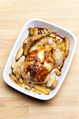 chicken baked with potatoes